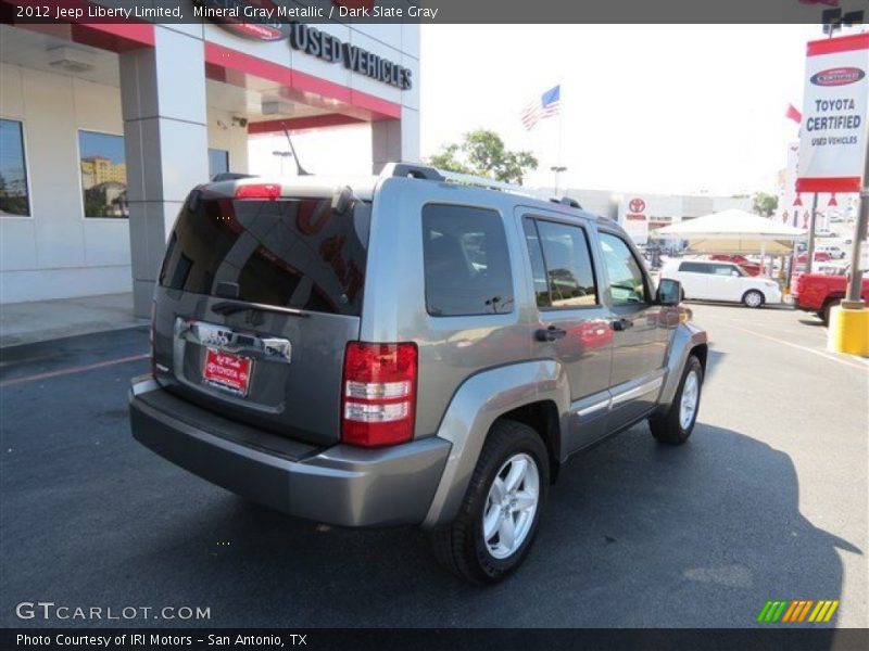 Mineral Gray Metallic / Dark Slate Gray 2012 Jeep Liberty Limited