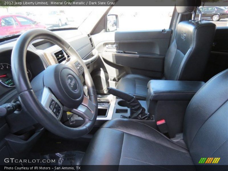 Mineral Gray Metallic / Dark Slate Gray 2012 Jeep Liberty Limited