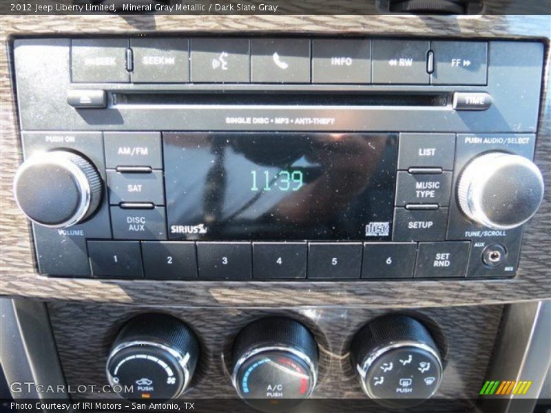 Mineral Gray Metallic / Dark Slate Gray 2012 Jeep Liberty Limited
