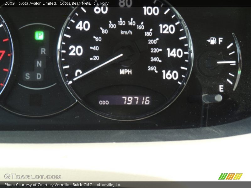 Cocoa Bean Metallic / Ivory 2009 Toyota Avalon Limited