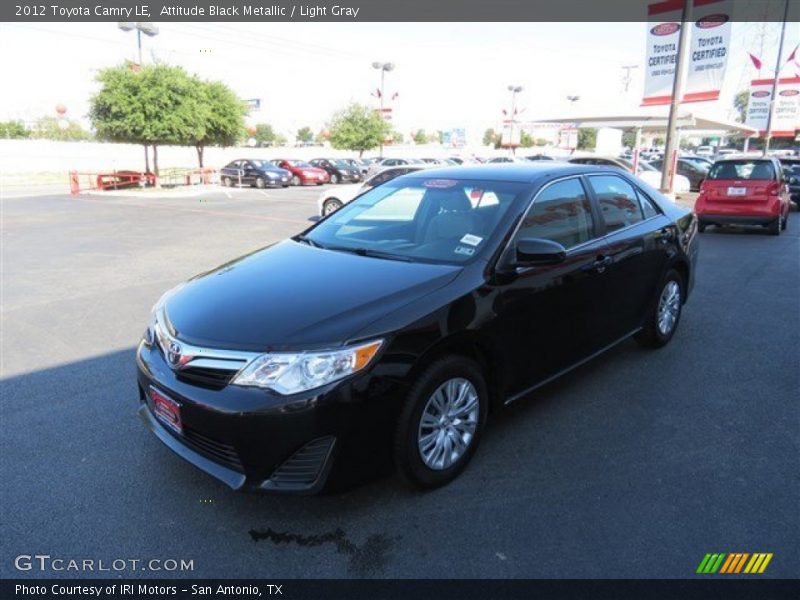 Attitude Black Metallic / Light Gray 2012 Toyota Camry LE