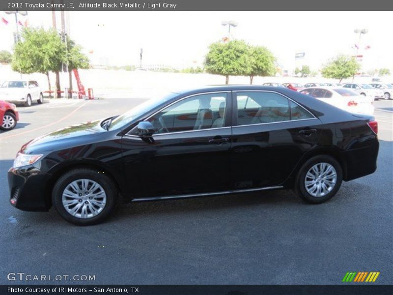 Attitude Black Metallic / Light Gray 2012 Toyota Camry LE