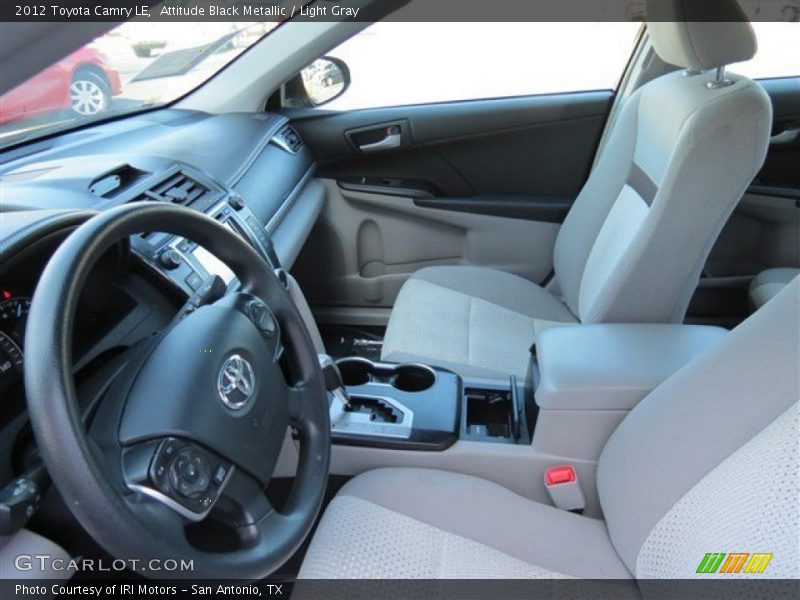 Attitude Black Metallic / Light Gray 2012 Toyota Camry LE
