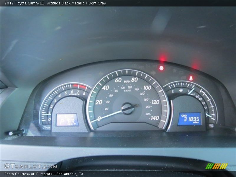 Attitude Black Metallic / Light Gray 2012 Toyota Camry LE