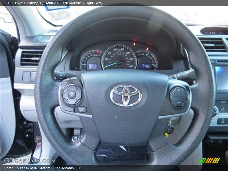 Attitude Black Metallic / Light Gray 2012 Toyota Camry LE