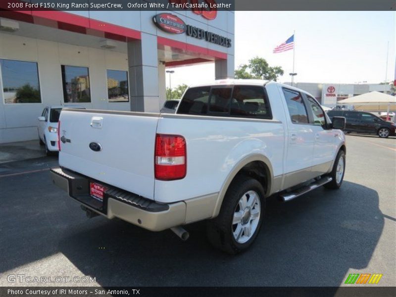 Oxford White / Tan/Castaño Leather 2008 Ford F150 King Ranch SuperCrew