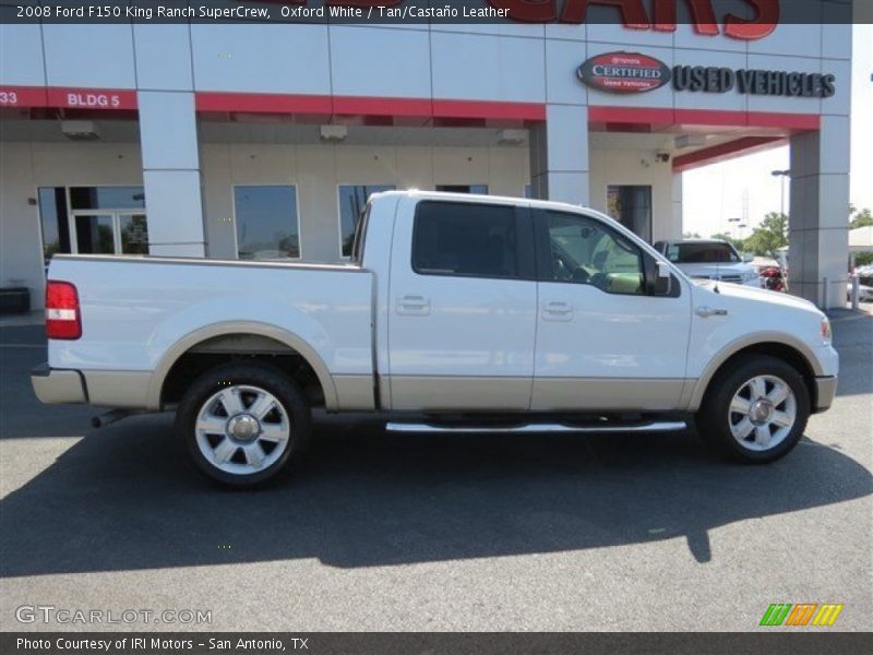 Oxford White / Tan/Castaño Leather 2008 Ford F150 King Ranch SuperCrew