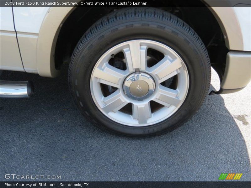 Oxford White / Tan/Castaño Leather 2008 Ford F150 King Ranch SuperCrew