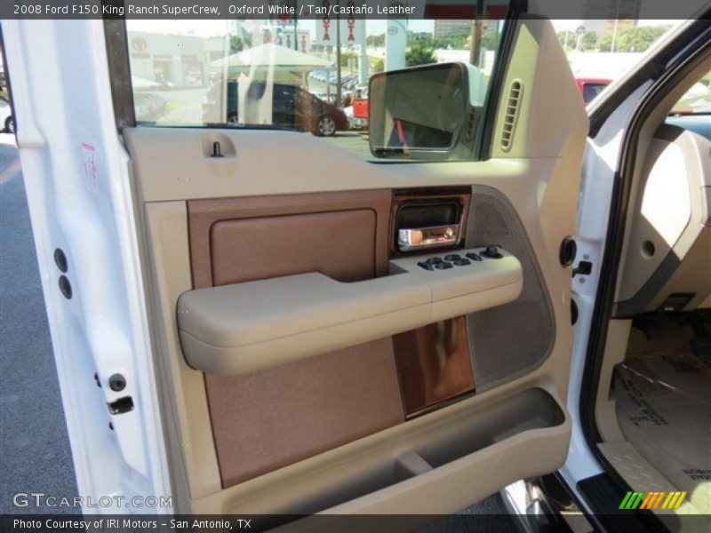 Oxford White / Tan/Castaño Leather 2008 Ford F150 King Ranch SuperCrew