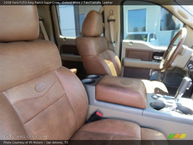 Oxford White / Tan/Castaño Leather 2008 Ford F150 King Ranch SuperCrew