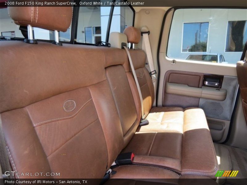 Oxford White / Tan/Castaño Leather 2008 Ford F150 King Ranch SuperCrew
