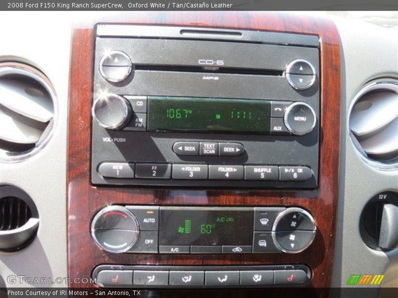 Oxford White / Tan/Castaño Leather 2008 Ford F150 King Ranch SuperCrew
