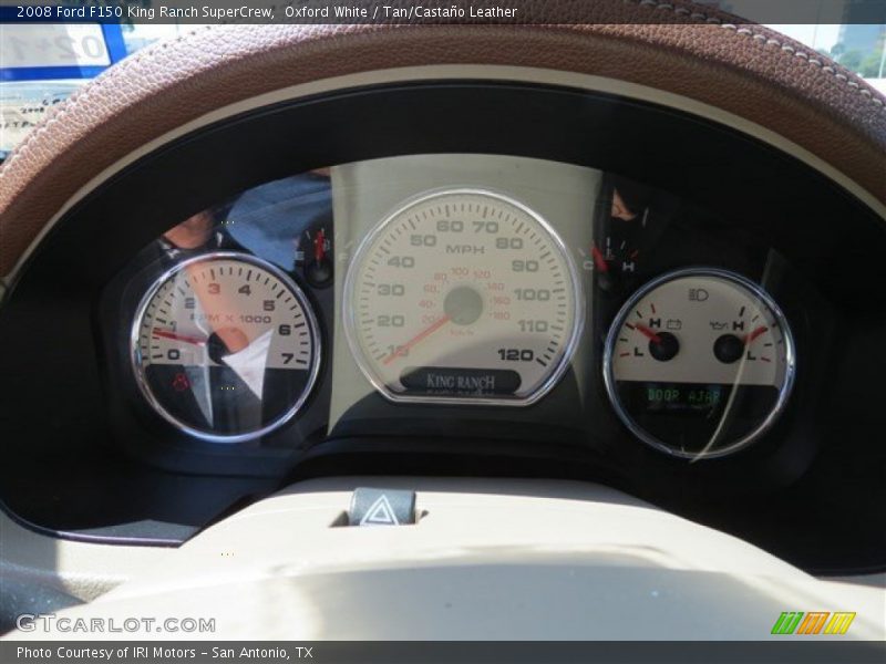 Oxford White / Tan/Castaño Leather 2008 Ford F150 King Ranch SuperCrew