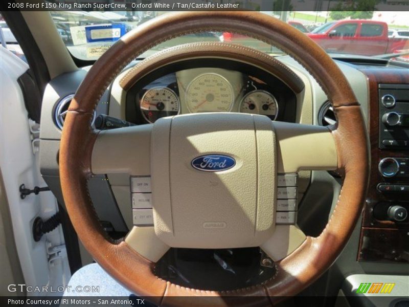 Oxford White / Tan/Castaño Leather 2008 Ford F150 King Ranch SuperCrew