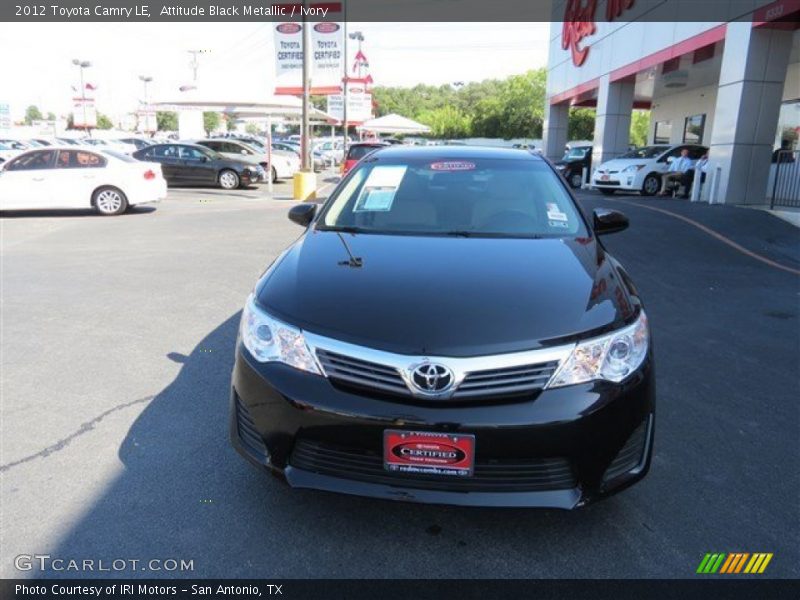 Attitude Black Metallic / Ivory 2012 Toyota Camry LE