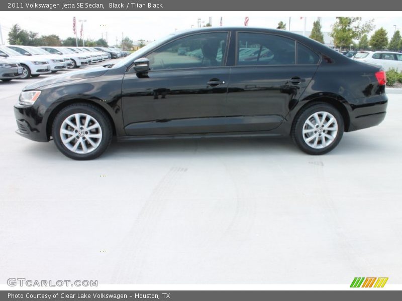 Black / Titan Black 2011 Volkswagen Jetta SE Sedan