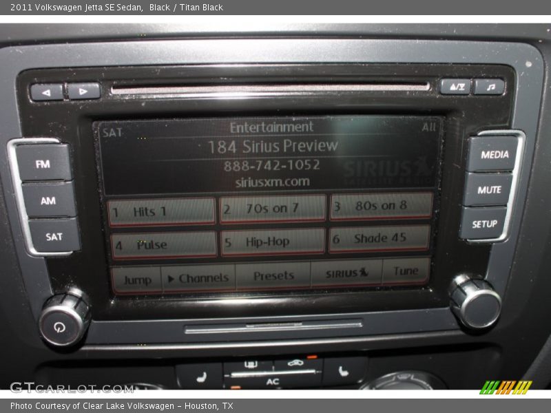 Black / Titan Black 2011 Volkswagen Jetta SE Sedan