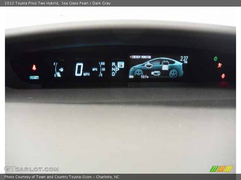 Sea Glass Pearl / Dark Gray 2013 Toyota Prius Two Hybrid
