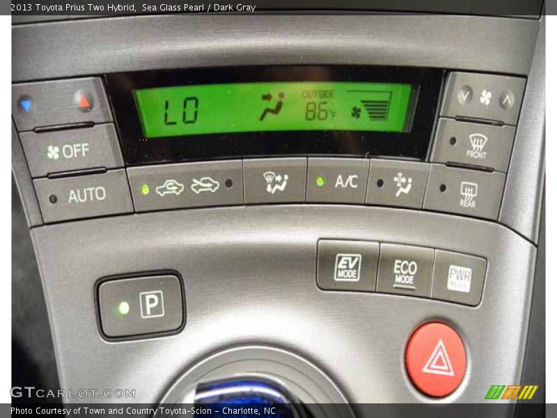 Sea Glass Pearl / Dark Gray 2013 Toyota Prius Two Hybrid