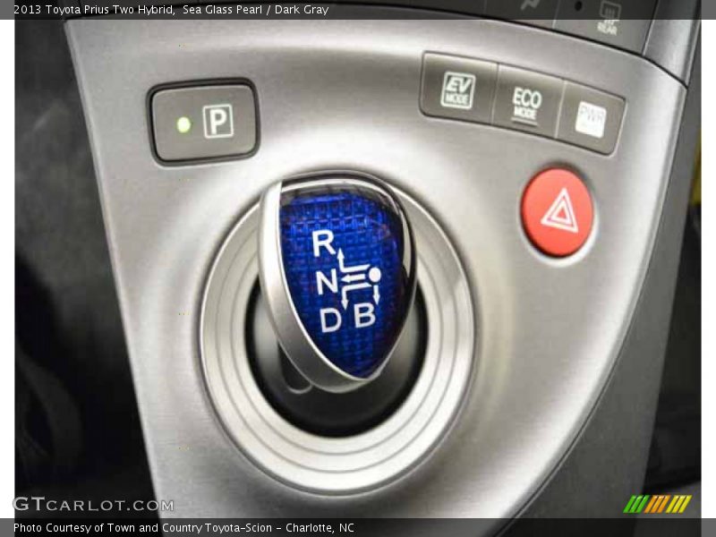 Sea Glass Pearl / Dark Gray 2013 Toyota Prius Two Hybrid