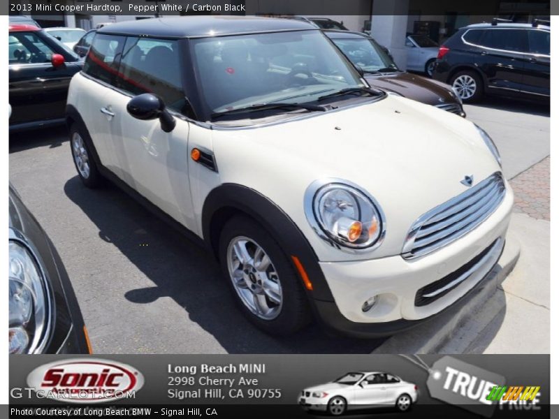 Pepper White / Carbon Black 2013 Mini Cooper Hardtop