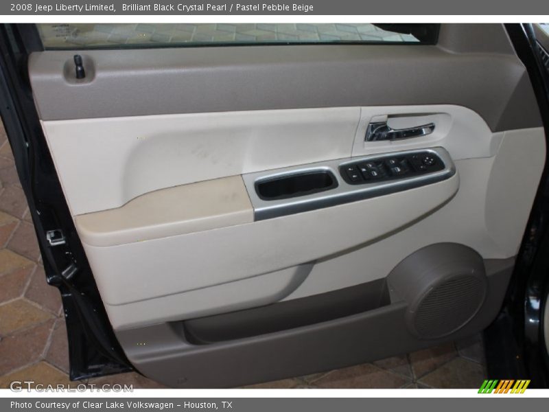 Brilliant Black Crystal Pearl / Pastel Pebble Beige 2008 Jeep Liberty Limited