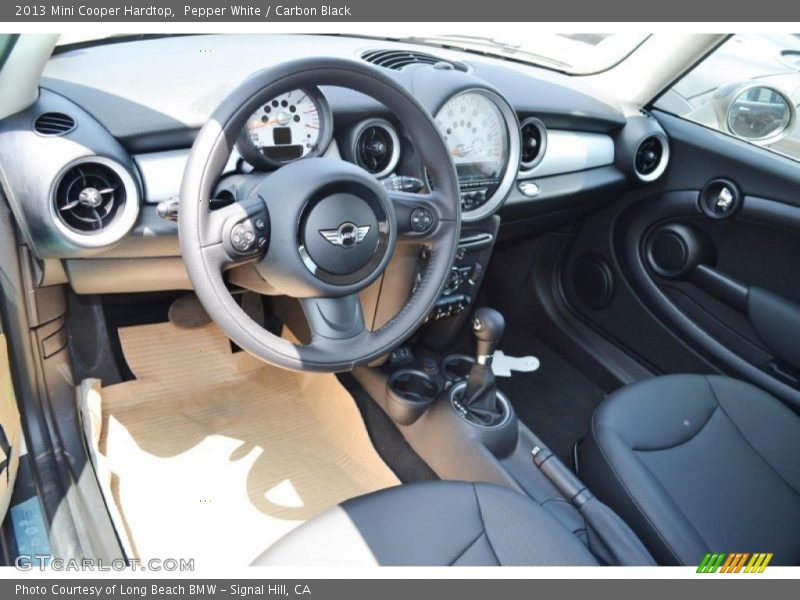 Pepper White / Carbon Black 2013 Mini Cooper Hardtop