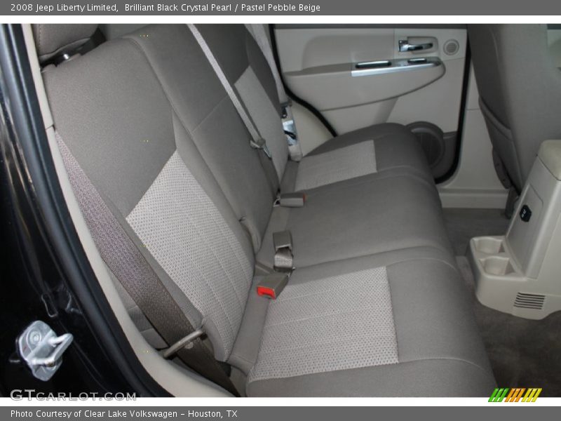 Brilliant Black Crystal Pearl / Pastel Pebble Beige 2008 Jeep Liberty Limited