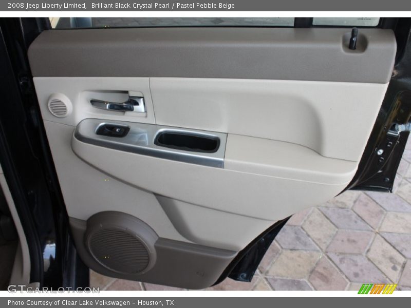 Brilliant Black Crystal Pearl / Pastel Pebble Beige 2008 Jeep Liberty Limited