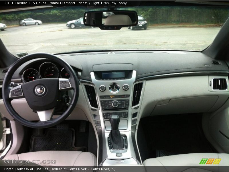 White Diamond Tricoat / Light Titanium/Ebony 2011 Cadillac CTS Coupe