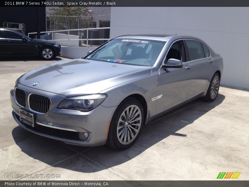 Space Gray Metallic / Black 2011 BMW 7 Series 740Li Sedan