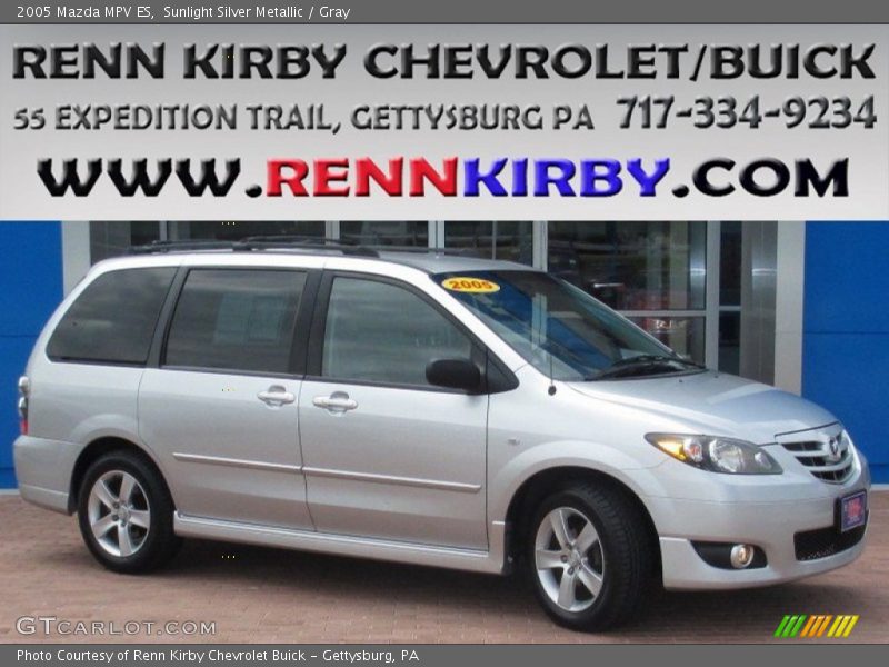 Sunlight Silver Metallic / Gray 2005 Mazda MPV ES