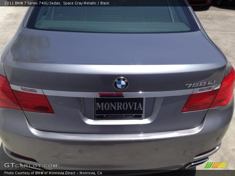 Space Gray Metallic / Black 2011 BMW 7 Series 740Li Sedan