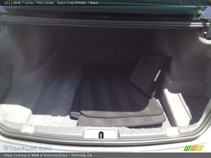 Space Gray Metallic / Black 2011 BMW 7 Series 740Li Sedan