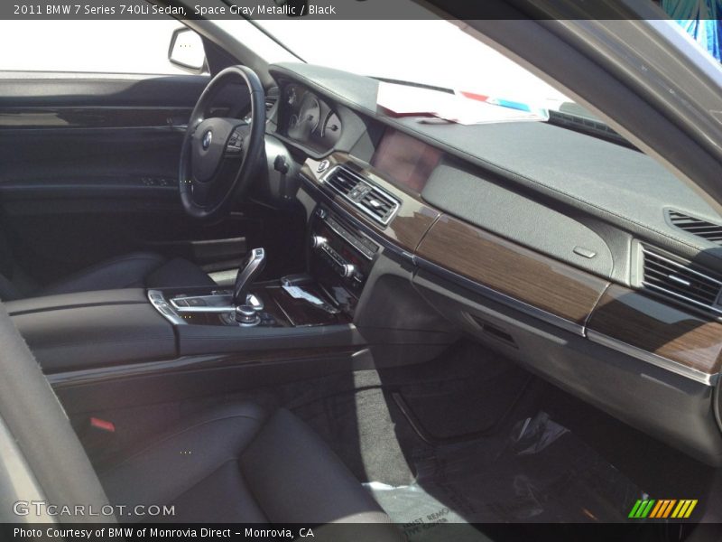 Space Gray Metallic / Black 2011 BMW 7 Series 740Li Sedan