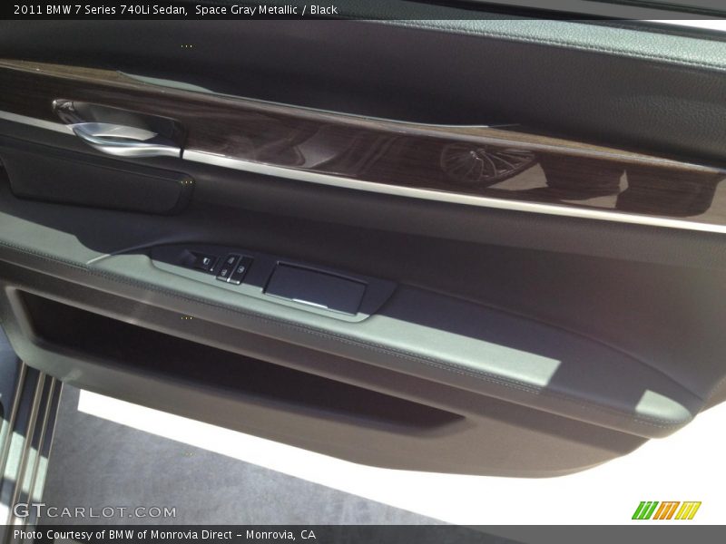 Space Gray Metallic / Black 2011 BMW 7 Series 740Li Sedan