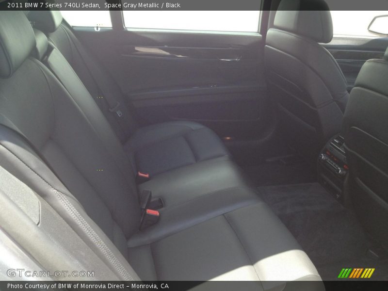 Space Gray Metallic / Black 2011 BMW 7 Series 740Li Sedan