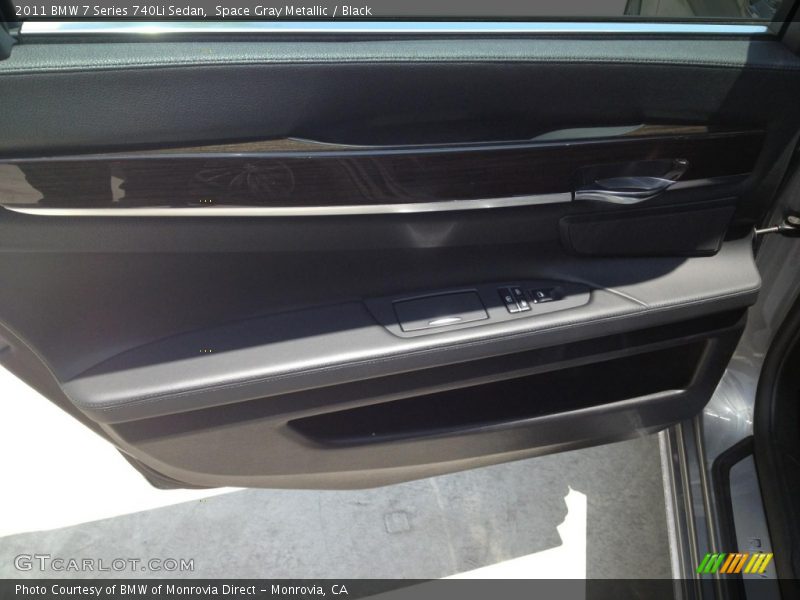 Space Gray Metallic / Black 2011 BMW 7 Series 740Li Sedan