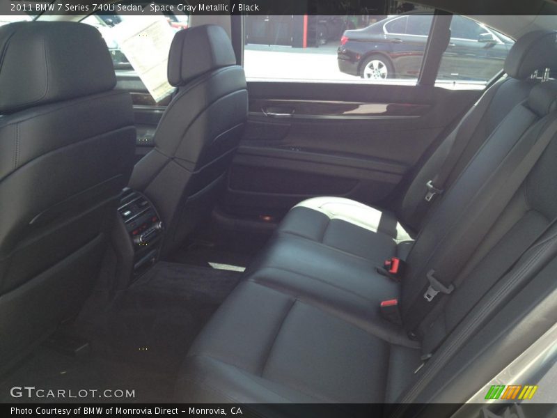 Space Gray Metallic / Black 2011 BMW 7 Series 740Li Sedan