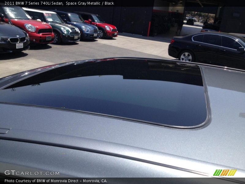 Space Gray Metallic / Black 2011 BMW 7 Series 740Li Sedan