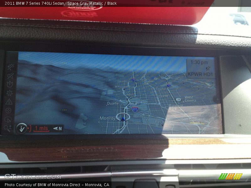 Space Gray Metallic / Black 2011 BMW 7 Series 740Li Sedan