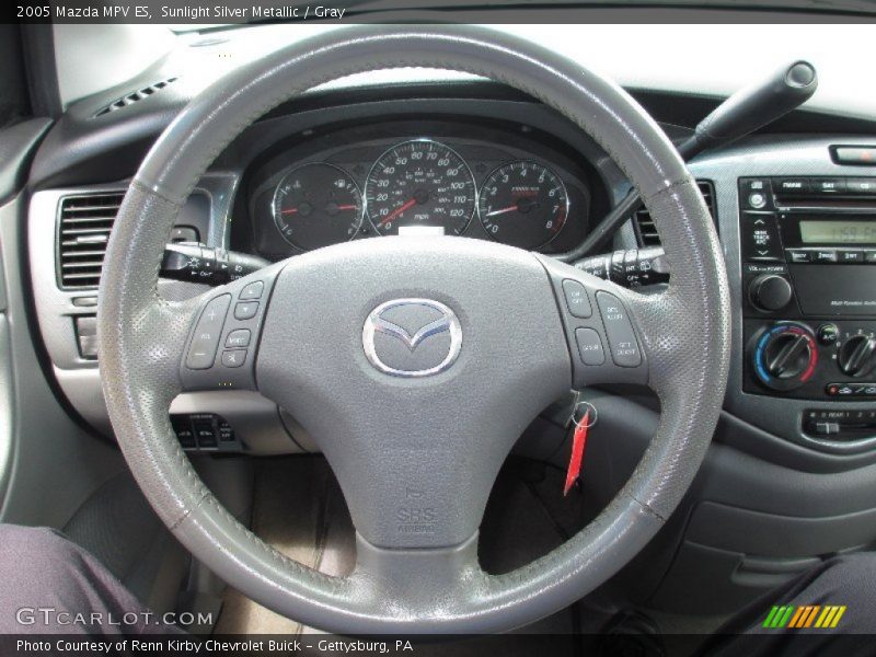 Sunlight Silver Metallic / Gray 2005 Mazda MPV ES