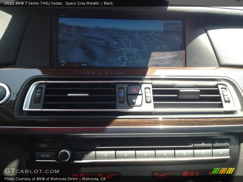 Space Gray Metallic / Black 2011 BMW 7 Series 740Li Sedan