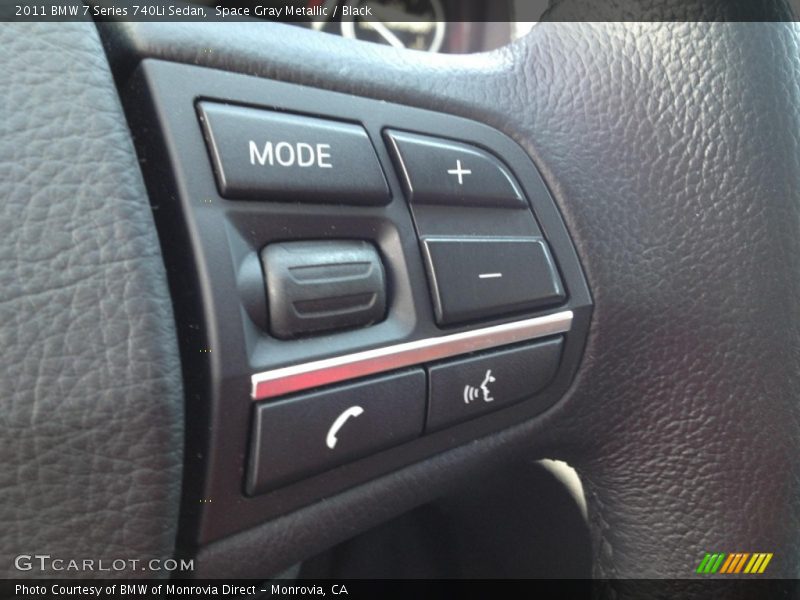 Space Gray Metallic / Black 2011 BMW 7 Series 740Li Sedan