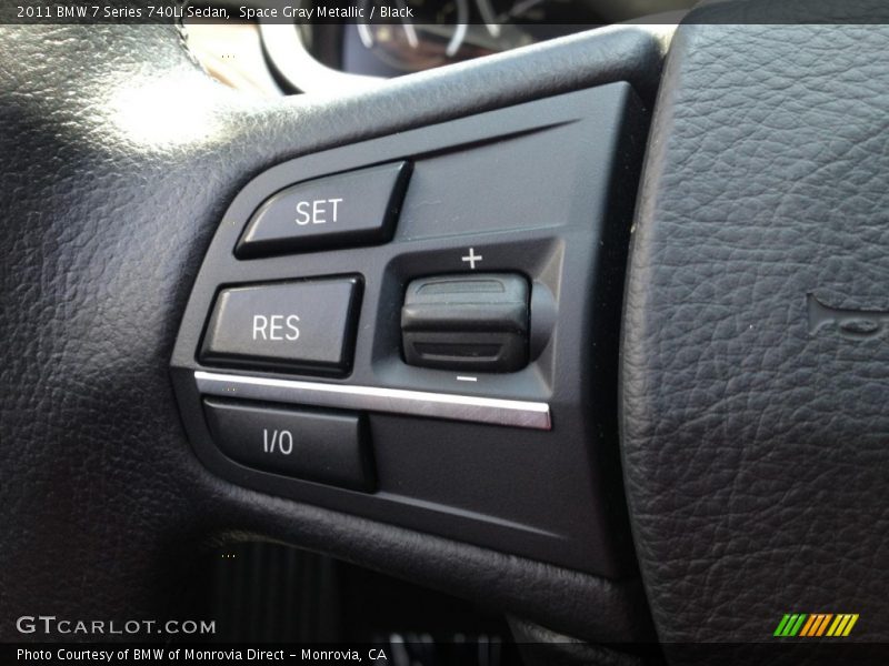 Space Gray Metallic / Black 2011 BMW 7 Series 740Li Sedan