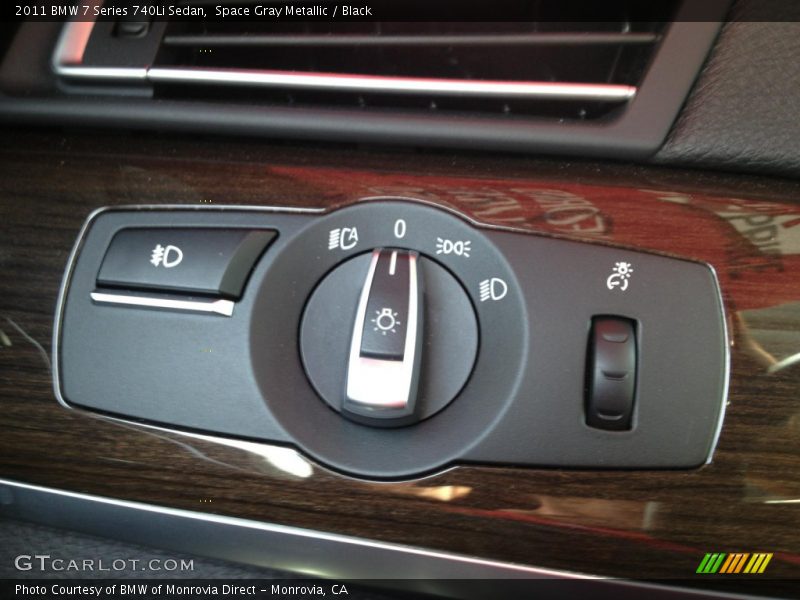 Space Gray Metallic / Black 2011 BMW 7 Series 740Li Sedan