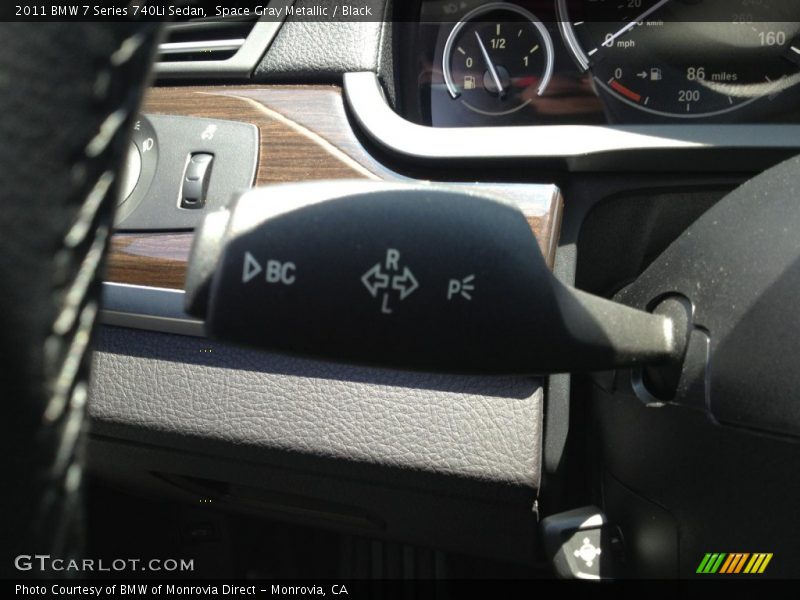 Space Gray Metallic / Black 2011 BMW 7 Series 740Li Sedan