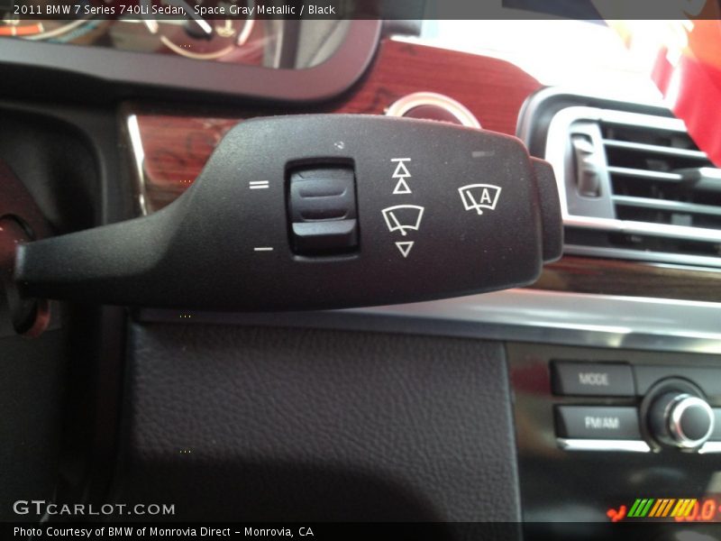 Space Gray Metallic / Black 2011 BMW 7 Series 740Li Sedan