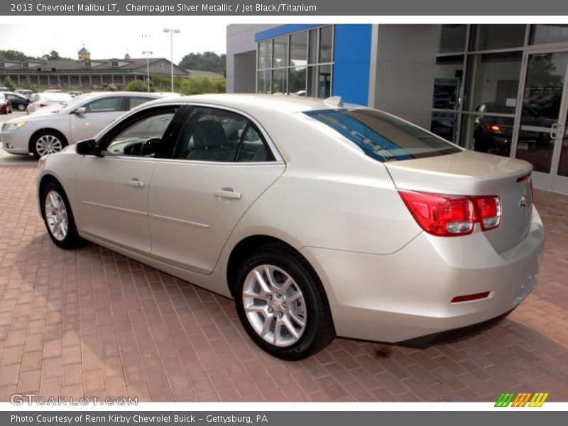 Champagne Silver Metallic / Jet Black/Titanium 2013 Chevrolet Malibu LT