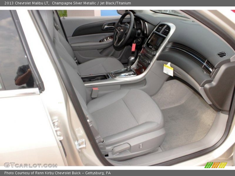 Champagne Silver Metallic / Jet Black/Titanium 2013 Chevrolet Malibu LT